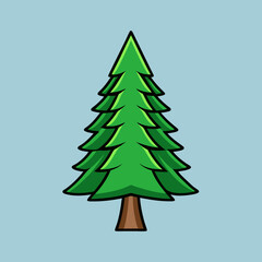 christmas tree vector illustration