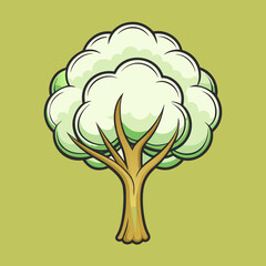 abstract tree vector illustration