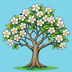 spring tree with flowers