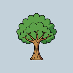 green tree vector illustration