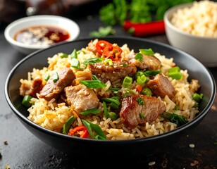 Savory pork fried rice