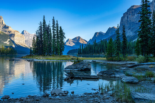lake in the mountains - Powered by Adobe