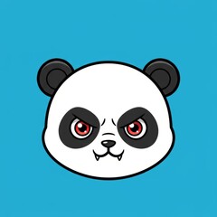 Panda mascot illustration in bold and modern style. Perfect for esport logo, gaming character, sports team emblem, and branding design.