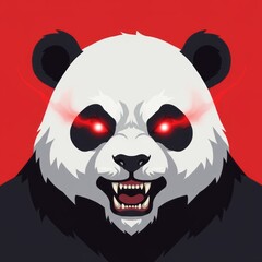 Panda mascot illustration in bold and modern style. Perfect for esport logo, gaming character, sports team emblem, and branding design.