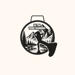 trail run medal design logo veftor image © tropisart