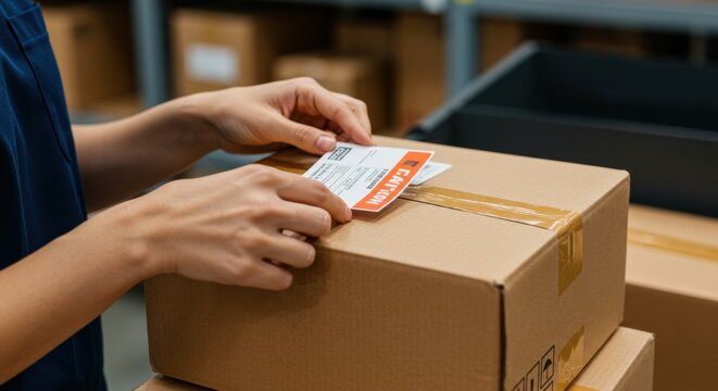 Packaging and shipping action warehouse location product content indoor environment viewpoint e-commerce concept