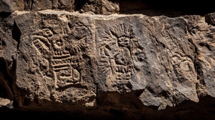 Obraz premium Ancient stone carvings