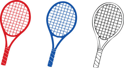 Tennis racket silhouette icon, Tennis racket vector icon, Tennis racket silhouette vector, Tennis icon 
