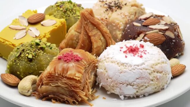Middle Eastern Desserts: A Variety of Sweet Pastries and Confections