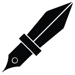 Illustration of a fountain pen, a classic writing tool symbolizing creativity, authorship, and the art of calligraphy and design