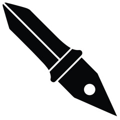 Illustration of a fountain pen, a classic writing tool symbolizing creativity, authorship, and the art of calligraphy and design