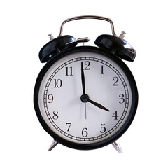 isolated on white background, an alarm clock