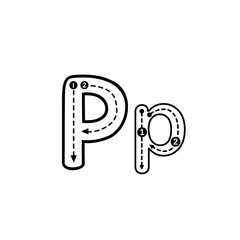 Tracing the Letter P A Fun and Educational Guide for Learning the Alphabet