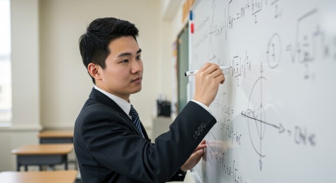 Teaching mathematics in a classroom educational environment professional perspective engaging concept