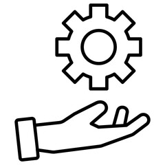 Service Request Outline Icon