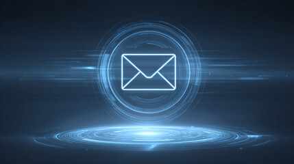 Abstract Futuristic Email Icon Design