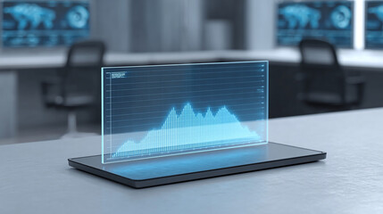 Futuristic Business Data Visualization
