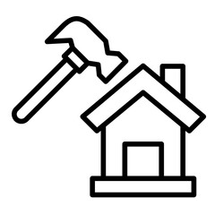 Hammer  Icon Set Multiple Style Collection