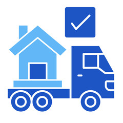 Moving Truck  Icon Set Multiple Style Collection