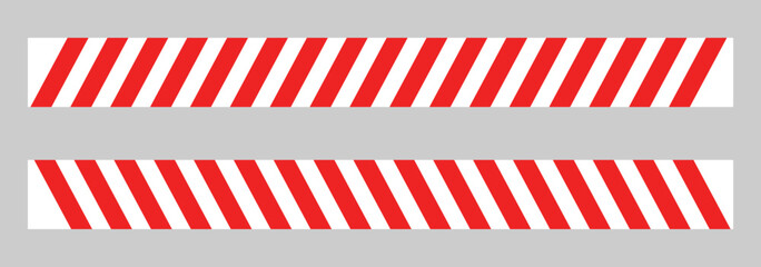 Caution tape warning vector illustration with hazard stripes. Ideal for safety signage, construction zones, restricted areas, or alert graphics in Graphic Design and editorial design. Seamless barrier