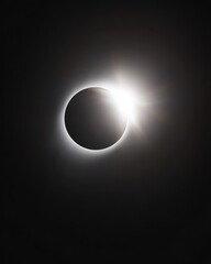 High-Quality Solar Eclipse Image with Corona Effect Modern Astronomical Concept for Inspiring Educational, Marketing, and Social Media Content