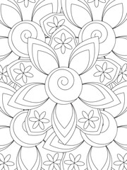 Easy Flower Coloring Pages for Kids