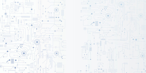 Circuit technology background with hi-tech digital data connection system and computer electronic design