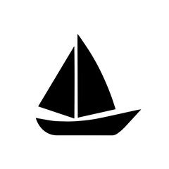 Fototapeta premium Sailboat or Yacht Icon