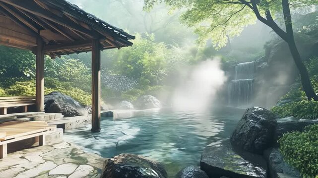 旅行イメージビデオ　露天風呂