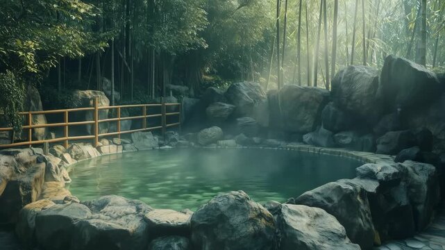 旅行イメージビデオ　露天風呂