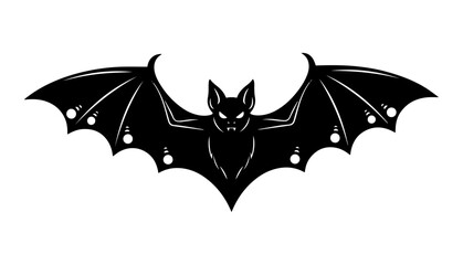 Bat Icon Stark, Minimal, Ominous