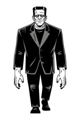 Frankenstein's Monster, Black and White