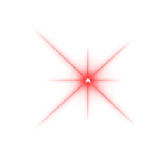Red Starburst Shape With Pink Geometric Pattern And White Sparkle abstract background isolated on a transparent background