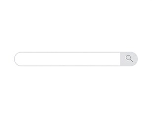 A simple, light grey search bar with a magnifying glass icon