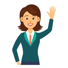 a business woman in tension