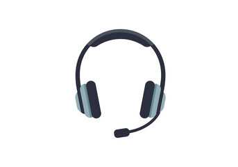 Headset Illustration Customer Service and Communication Symbol
