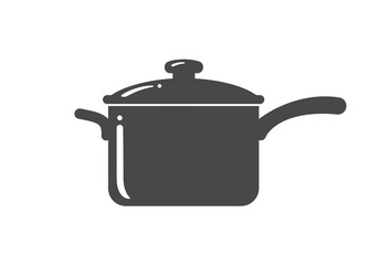 Culinary tool icon, a simple pot for cooking concepts