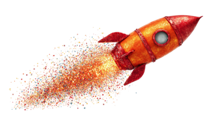 Silver chess king on black isolated on transparent background