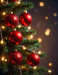 Obraz premium christmas tree decorations