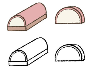 手描きのかまぼこ