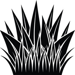 Grass Vector | Lawn and Nature Plant Illustration