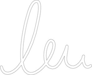 Spiral line dotted doodle style. Element for design