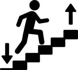 businessman running with arrow