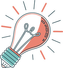 Light Bulb Vector | Idea and Creativity Symbol Illustration