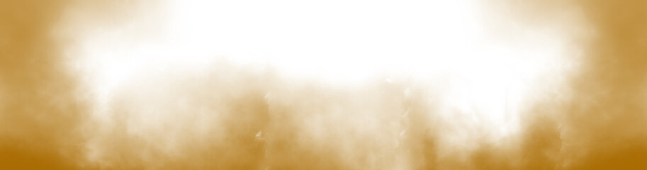 Brown cloud particles isolated on transparent empty background. realistic smoke fog overlay....