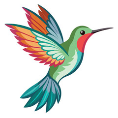 Obraz premium colorful humming bird Artwork