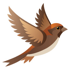 flying sparrow bird Artwork