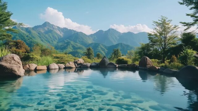 旅行イメージビデオ　露天風呂