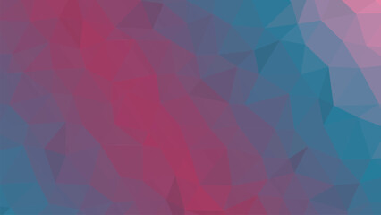 Fototapeta premium Pink and blue polygonal gradient background abstract geometric