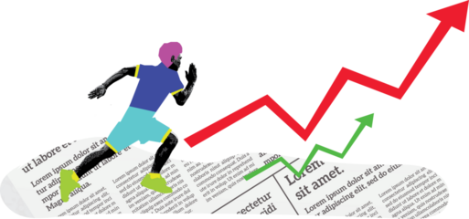 running track art collage